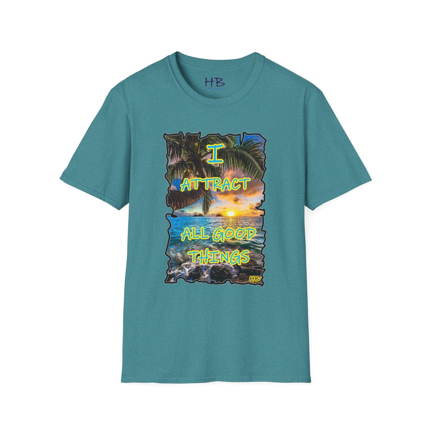 Ocean Sunset Affirmation Dreamscape; Affirmation Empowering Style who Attracts All Good Things