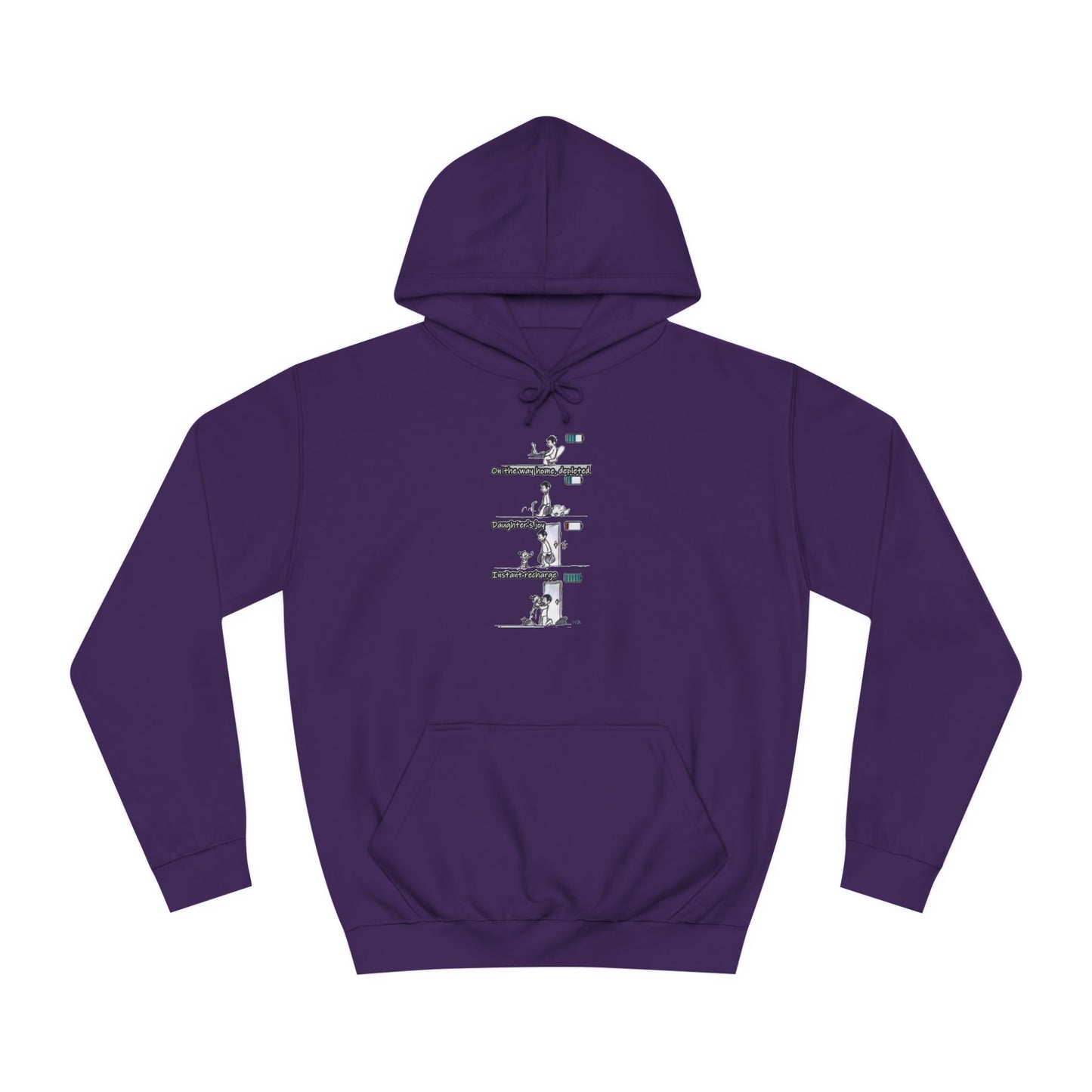 Get Yours Now -- Life's Canvas Daily Energies Unleashed; Day in, Day Out From Office to Home using Threads of Resilience (Hoodie - Cozy and Durable)